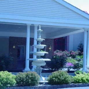 The outdoor water fountain at The Ballroom at the Phoenix